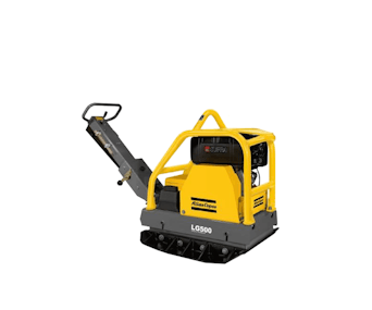 Rüttelplatte Atlas Copco LG500 seitliche Darstellung