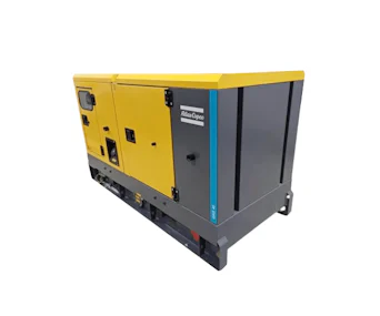 Stromerzeuger Atlas Copco QAS 45 online mieten Stromerzeuger Atlas Copco QAS 45 seitlich schräge Darstellung