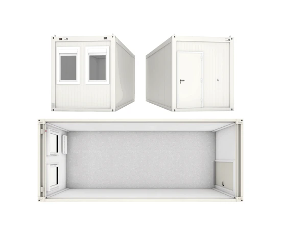 Container FAGSI Raumcontainer Typ 10 online mieten Container FAGSI Raumcontainer Typ 10 drei Ansichten