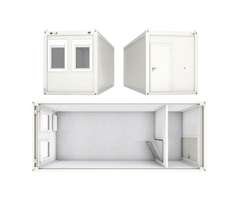 Container FAGSI Raumcontainer Typ 20 online mieten Container FAGSI Raumcontainer Typ 20 drei Ansichten