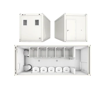 Container FAGSI Raumcontainer Typ 73 online mieten Container FAGSI Raumcontainer Typ 73 drei Ansichten