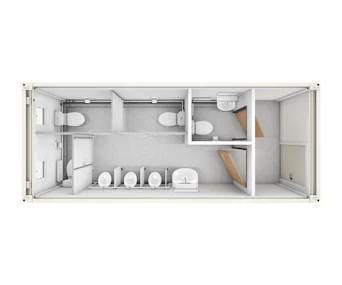 Container FAGSI Raumcontainer Typ 83 Innenansicht von oben