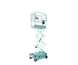 Elektroscherenbuehne Snorkel S3010E online mieten elektroscherenbuehne snorkel s3010e seitlich von vorne