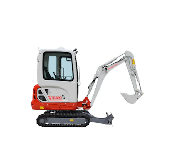 Minibagger Takeuchi TB320 Seitenansicht