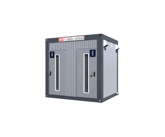 SANI WC Damen-Herren 10ft SANI Damen-Herren-WC Container