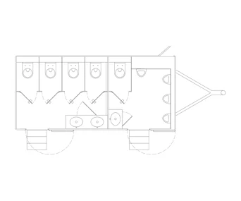 SANI WC-Wagen Grundriss