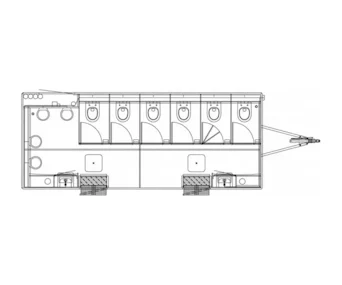 Humer Toilettenanhänger Grundriss