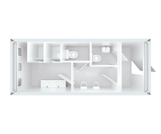 SANI Dusch-WC-Container 20ft SANI Dusch-WC-Container