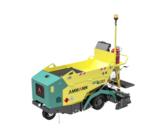 Asphaltfertiger Ammann AFW 150-2 seitliche Darstellung