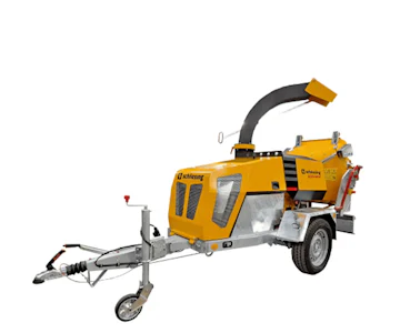 Häcksler schliesing 235MX online mieten Häcksler schliesing 235MX schräg von der Seite