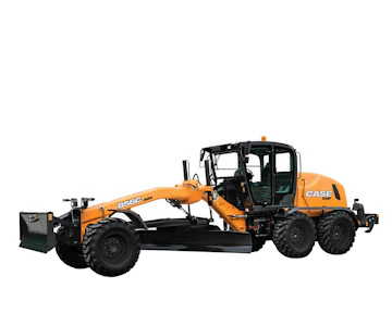 Motorgrader Case 856 C AWD online mieten Motorgrader Case 856 C AWD Seitenansicht