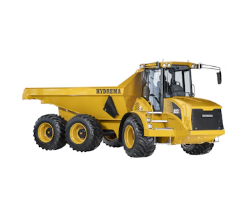 Raddumper Hydrema 912G online mieten Raddumper Hydrema 912G Seitenansicht
