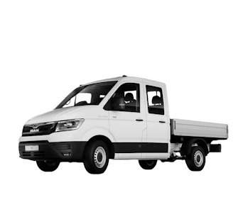 Pritsche MAN TGE 3.140 Doppelkabine seitliche Darstellung