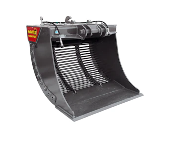 Sieblöffel Multavex Vibra 15-25 S seitliche Darstellung