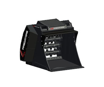 Schaufelseparator Predatore PP 3-18 seitliche Darstellung von vorne