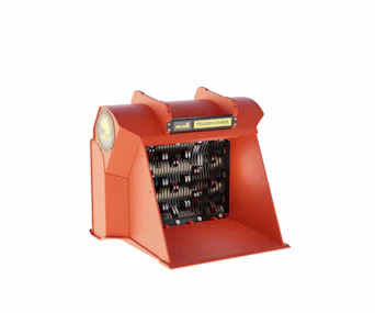 Schaufelseparator Allu DN 3-12 online mieten Schaufelseparator Allu DN 3-12 seitliche Darstellung Vorderseite