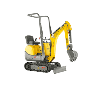 Minibagger Wacker Neuson 803 von der Seite