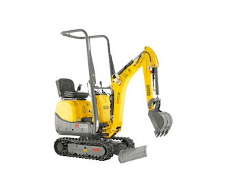 Wacker Neuson 803 Minibagger Wacker Neuson 803 von der Seite