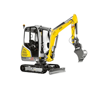 Minibagger Wacker Neuson ET20 online mieten Minibagger Wacker Neuson ET20 von der Seite
