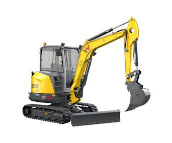 Minibagger Wacker Neuson ET35 von der Seite