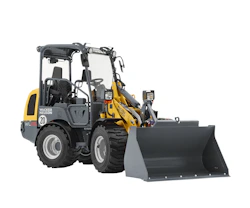 Radlader Wacker Neuson WL25 online mieten Radlader Wacker Neuson WL25 schräg von der Seite