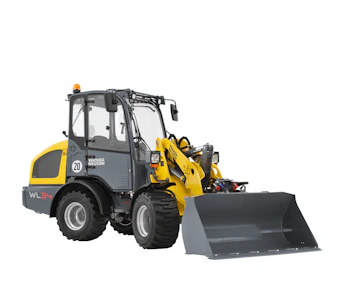 Radlader Wacker Neuson WL34 schräg von der Seite