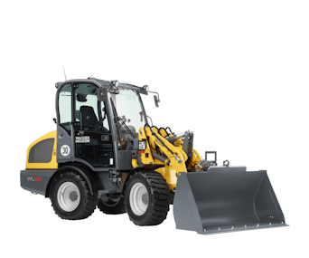 Radlader Wacker Neuson WL38 schräg von der Seite