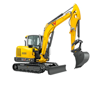 Midibagger Wacker Neuson ET65 seitliche Darstellung