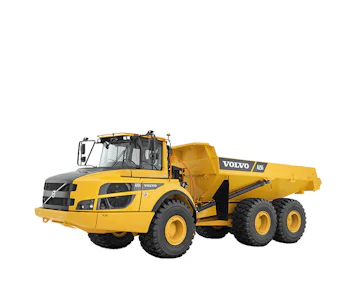 Radlader Volvo A25G online mieten radlader volvo a25g von der seite
