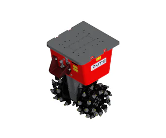 Felsfräse MTS F35-960 online mieten Felsfräse MTS F35-960 seitlich von oben