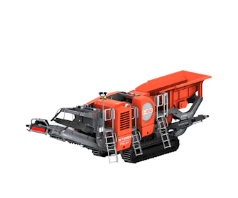 Backenbrecher Terex Finlay J-960 seitlich schräge Darstellung