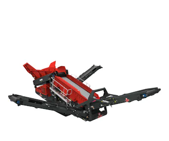 Siebanlage GIPO GS 155/2 Darstellung seitlich schräg