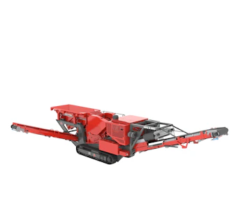 Siebanlage GIPO B 0960 seitlich schräge Darstellung