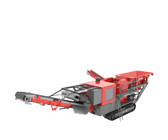 Siebanlage GIPO B 0960 seitlich schräge Darstellung