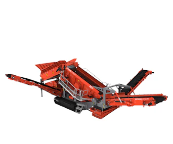 Siebanlage Terex Finlay 883+ Seitenansicht