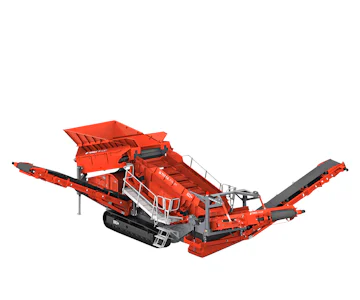 Siebanlage Terex Finlay 883+ TS online mieten Siebanlage Terex Finlay 883+ TS Seitenansicht