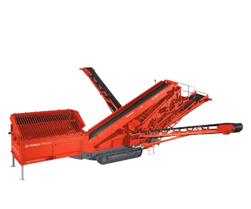 Siebanlage Terex Finlay 683 online mieten Siebanlage Terex Finlay 683 Seitenansicht
