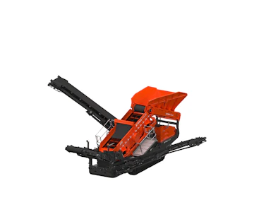 Siebanlage Terex Finlay 870 online mieten Siebanlage Terex Finlay 870 seitlich schräge Darstellung