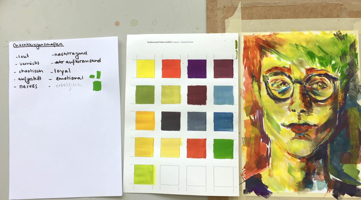 Farbstudien mit Portrait
