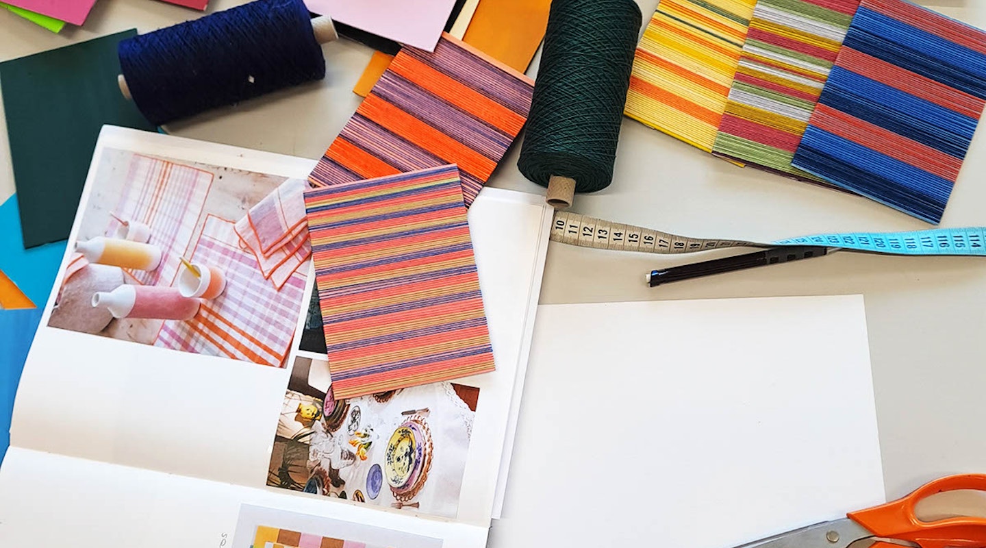 Einblick schulexternes Projekt Textildesign