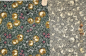 Dekorationsstoff, Stoffdruck, Design Paul Hosch (1886-1975), um 1910. Berlin, Basel. Inv.Nr. 1990_140_6 Objekt aus der Textilsammlung