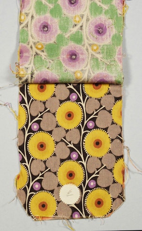 Dekorationsstoff, Stoffdruck, Design Paul Hosch (1886-1975), um 1910. Berlin, Basel. Inv.Nr. 1990_139_4 Objekt aus der Textilsammlung