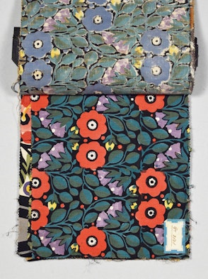 Dekorationsstoff, Stoffdruck, Design Paul Hosch (1886–1975), um 1910. Berlin, Basel. Inv.Nr. 1990_139_2 Objekt aus der Textilsammlung