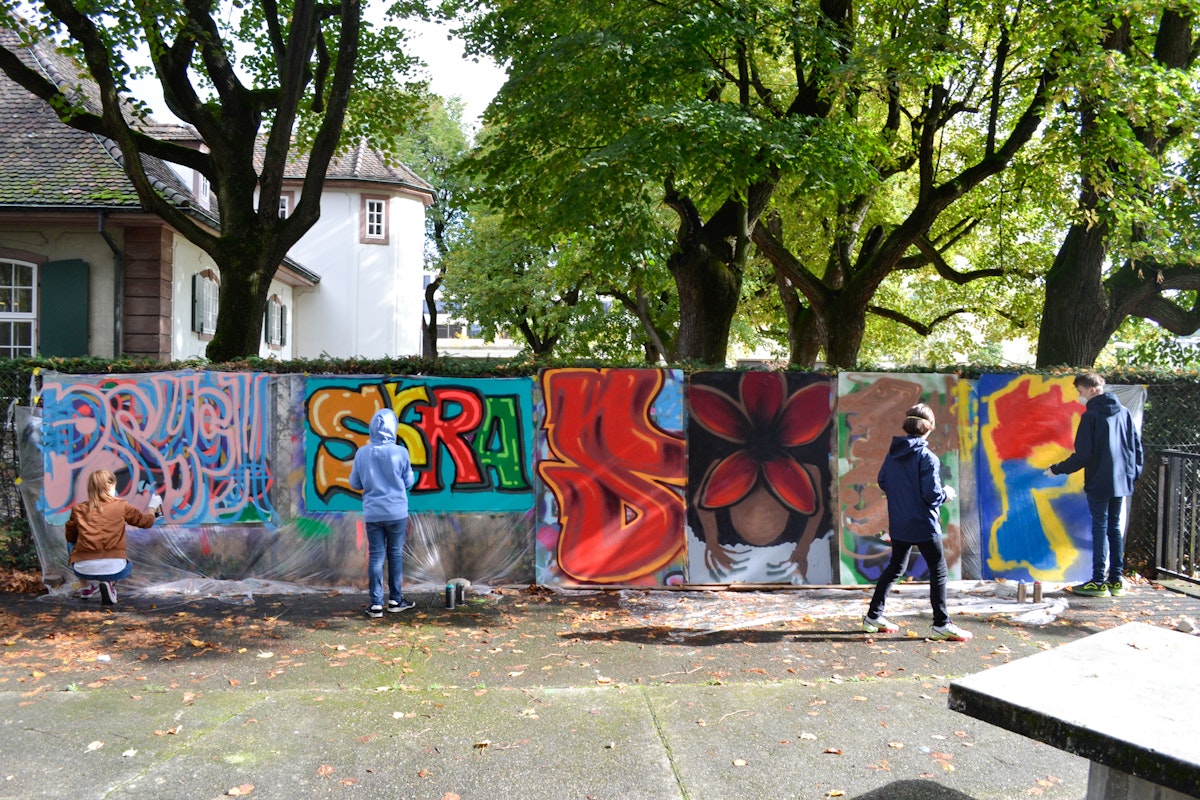Graffitis  und Jugendliche