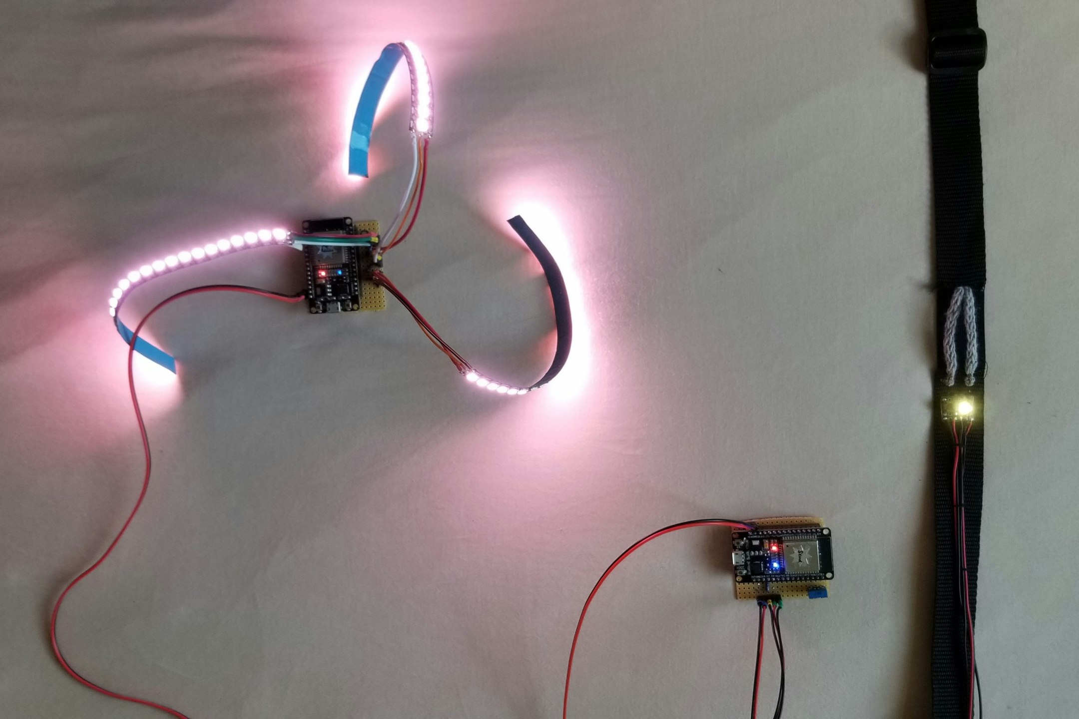 Leuchtobjekte, Kabel, Installation