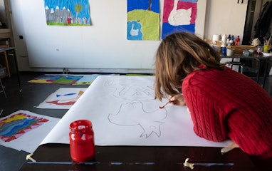 Bild aus dem Unterricht Malen