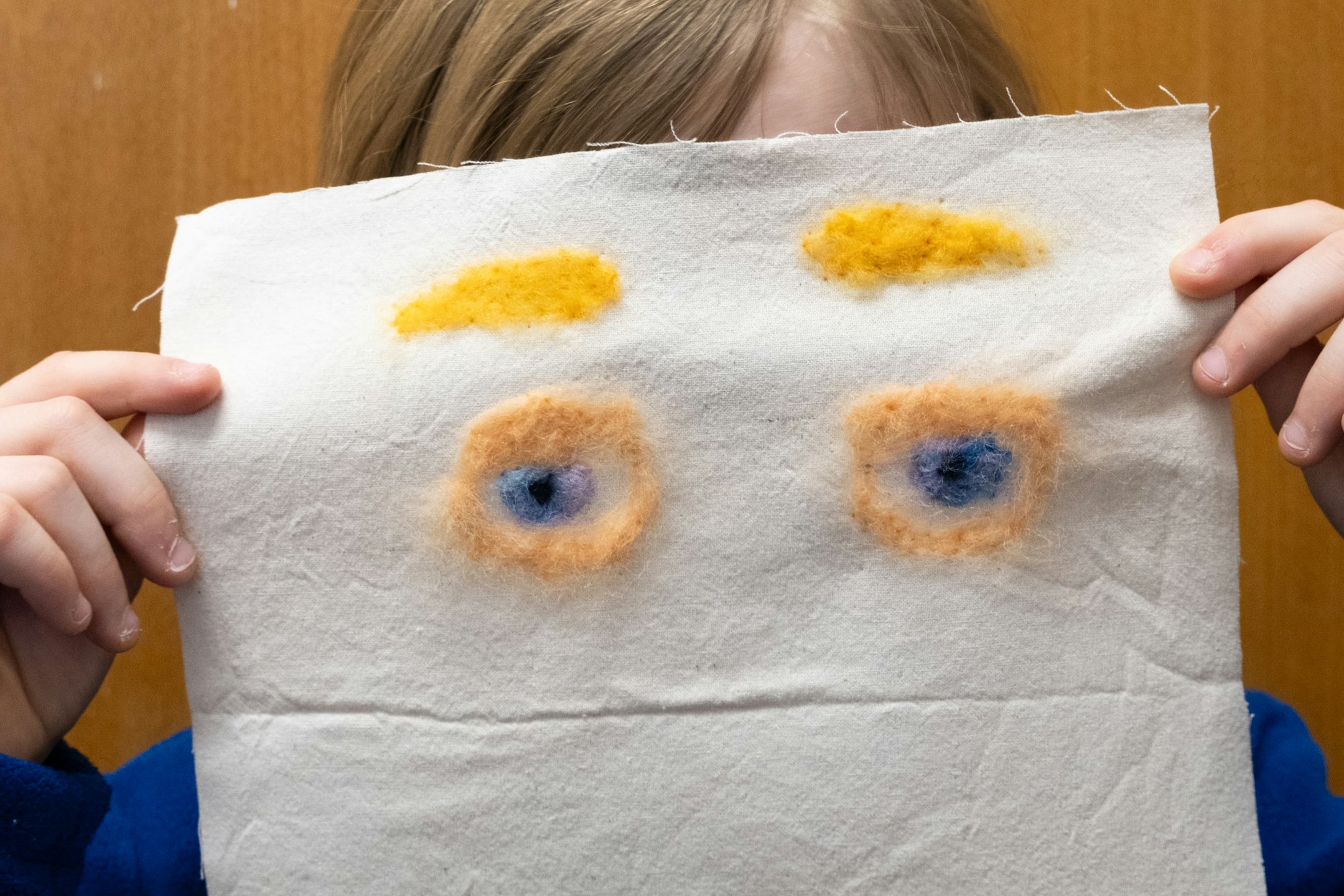 Bild aus dem Unterricht Stoff und Faden