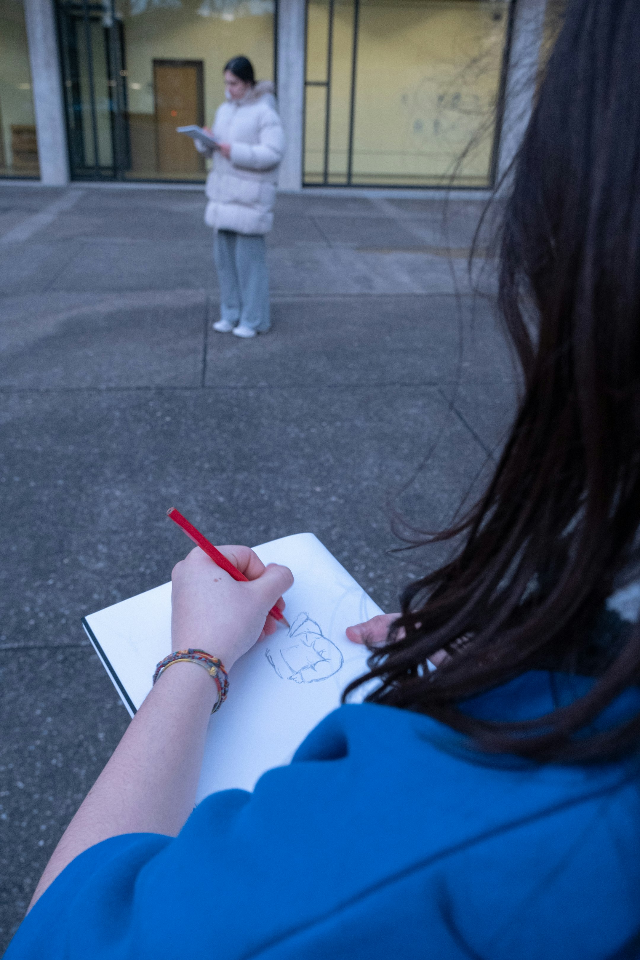 Bild aus dem Unterricht Zeichnen