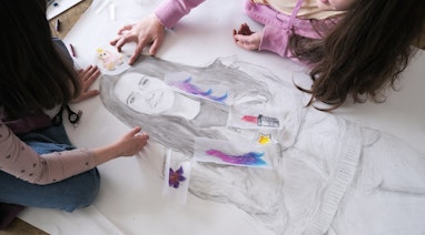Bild aus dem Unterricht Zeichenatelier