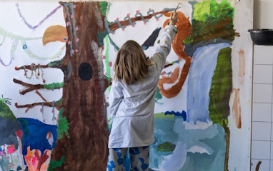 Bild aus dem Unterricht Malen